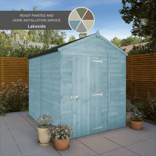Shiplap Apex Single Door Wooden Shed