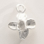 Sterling Birth Flower Single Loop