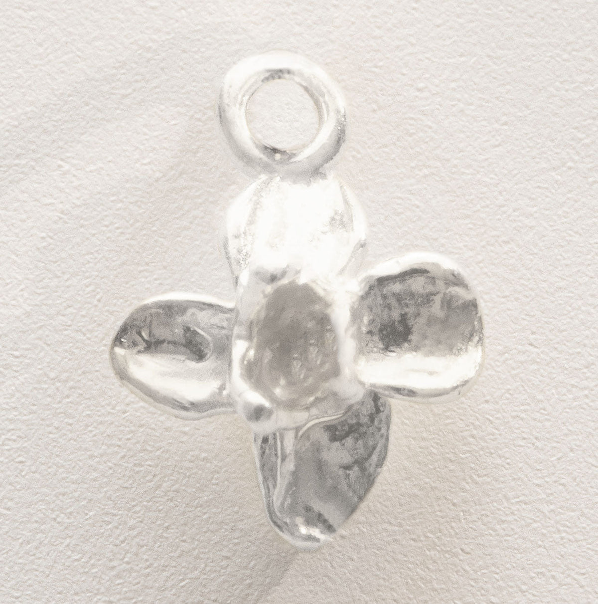 Sterling Birth Flower Single Loop