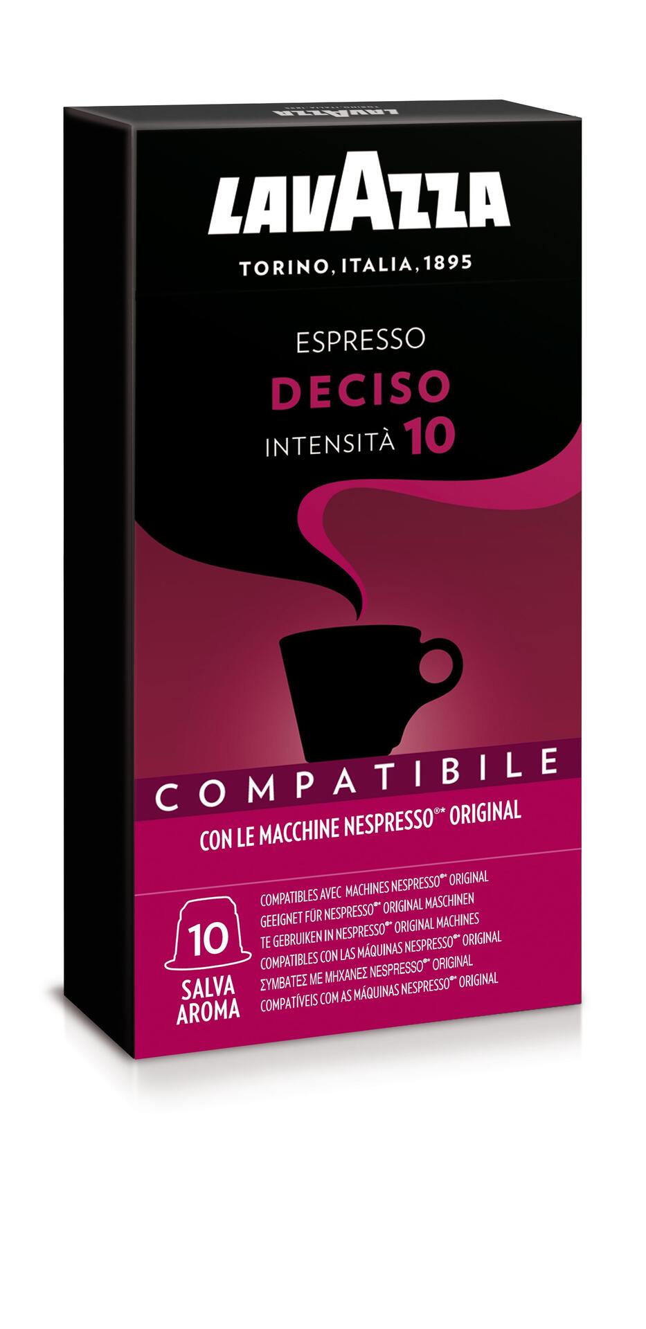 Lavazza Deciso - капсули съвместими с Nespresso - 10 брoя